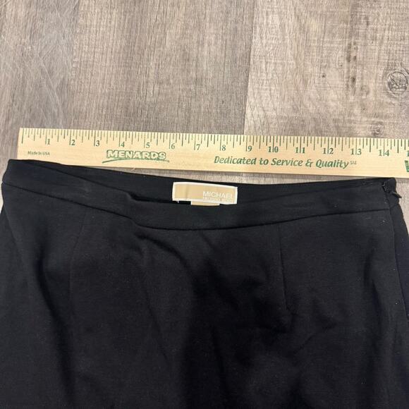 Michael Kors Black Mini Skirt With Stud Detail , Side Zipper Size 6 - Picture 6 of 9